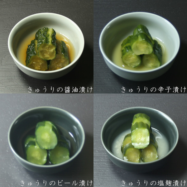 きゅうり浅漬け4種